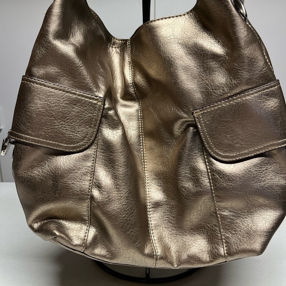 Bueno Gold Metallic Slouchy Hobo Bag - Picture 1 of 15